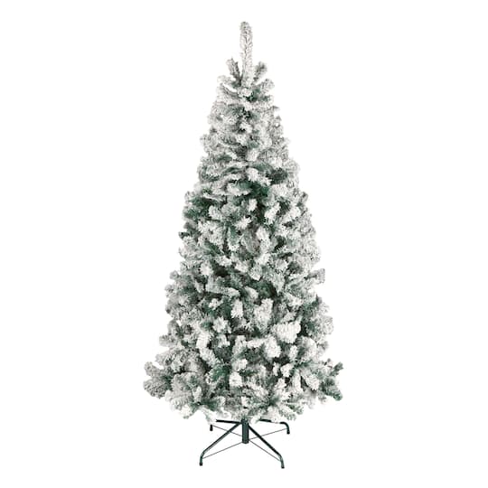 6Ft Unlit Acacia Flocked Artificial Christmas Tree By National Tree Company in Green | 6 ft | Michaels®